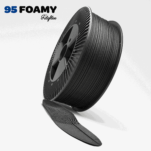 [95AFFOAMYBLA2853000] FILAFLEX 95A FOAMY BLACK 2.85MM 3kg